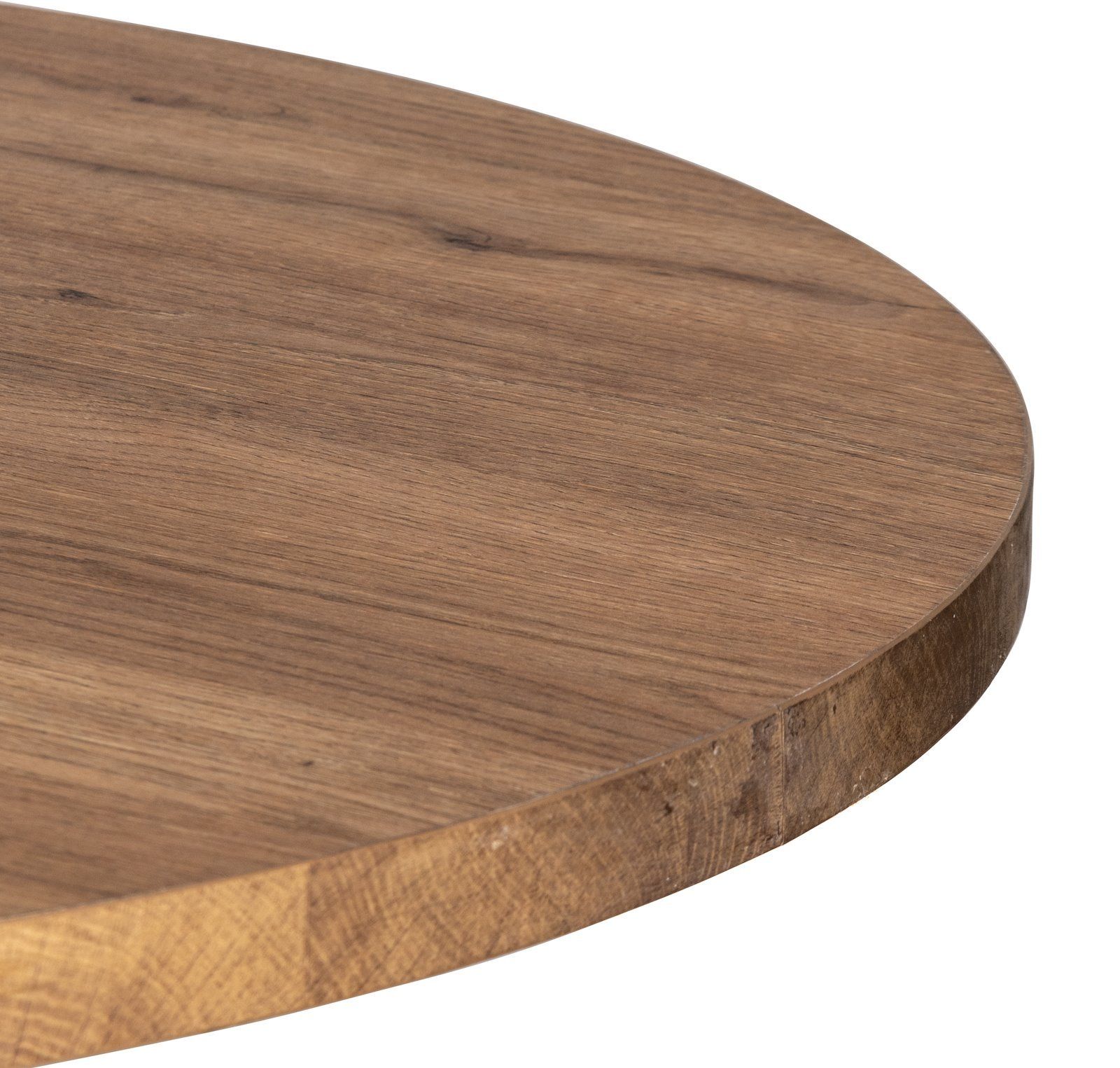 Brest bistrotafel vintage oak d80cm Coco Maison  51303ZWA zwart | 5