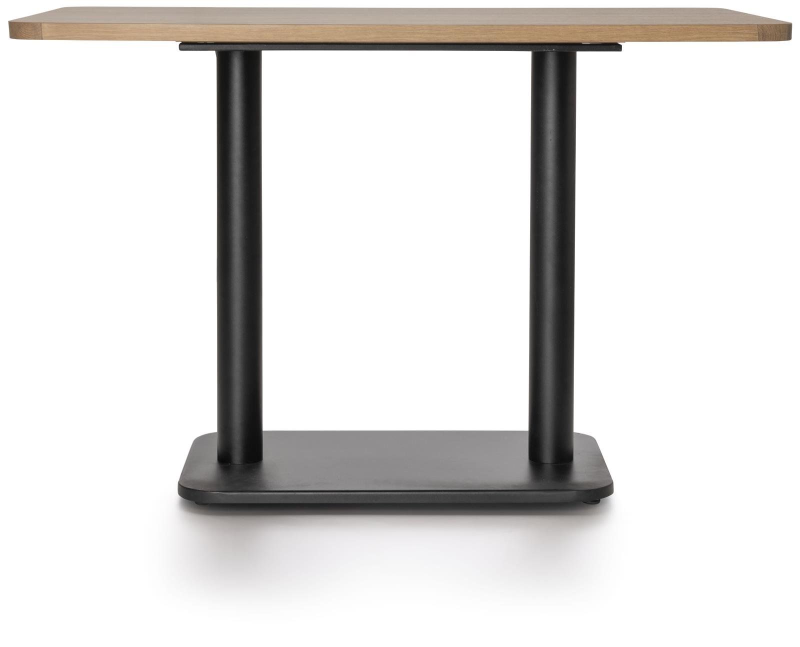 Brest bistrotafel vintage oak 120x75cm Coco Maison  51309ZWA zwart