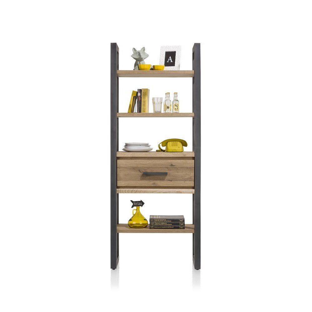 Boekenkast 1l+5n 75cm Brooklyn  37143RWB | 2