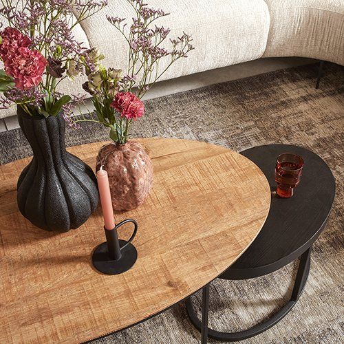 Set van 2 salontafels ovaal Roz | 3