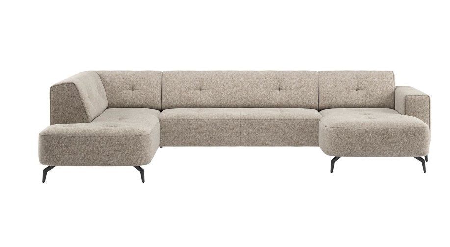 Brielle Ottomane links - 2,5 zits zonder armen - longchair rechts 