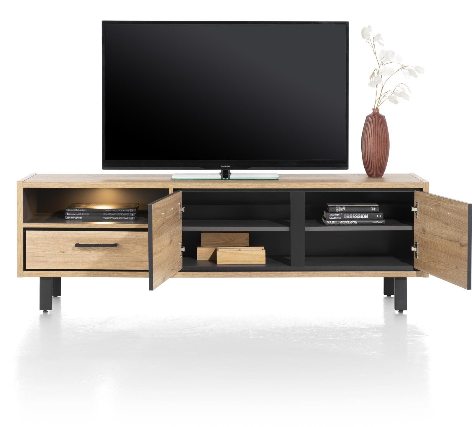 Lowboard 2d+1l+1n led Ostrava 170cm 46279NAT | 3