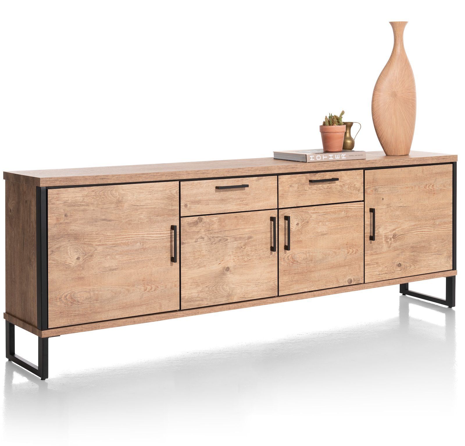 Dressoir 4d+2l 230cm Pantin  46295BRN | 2