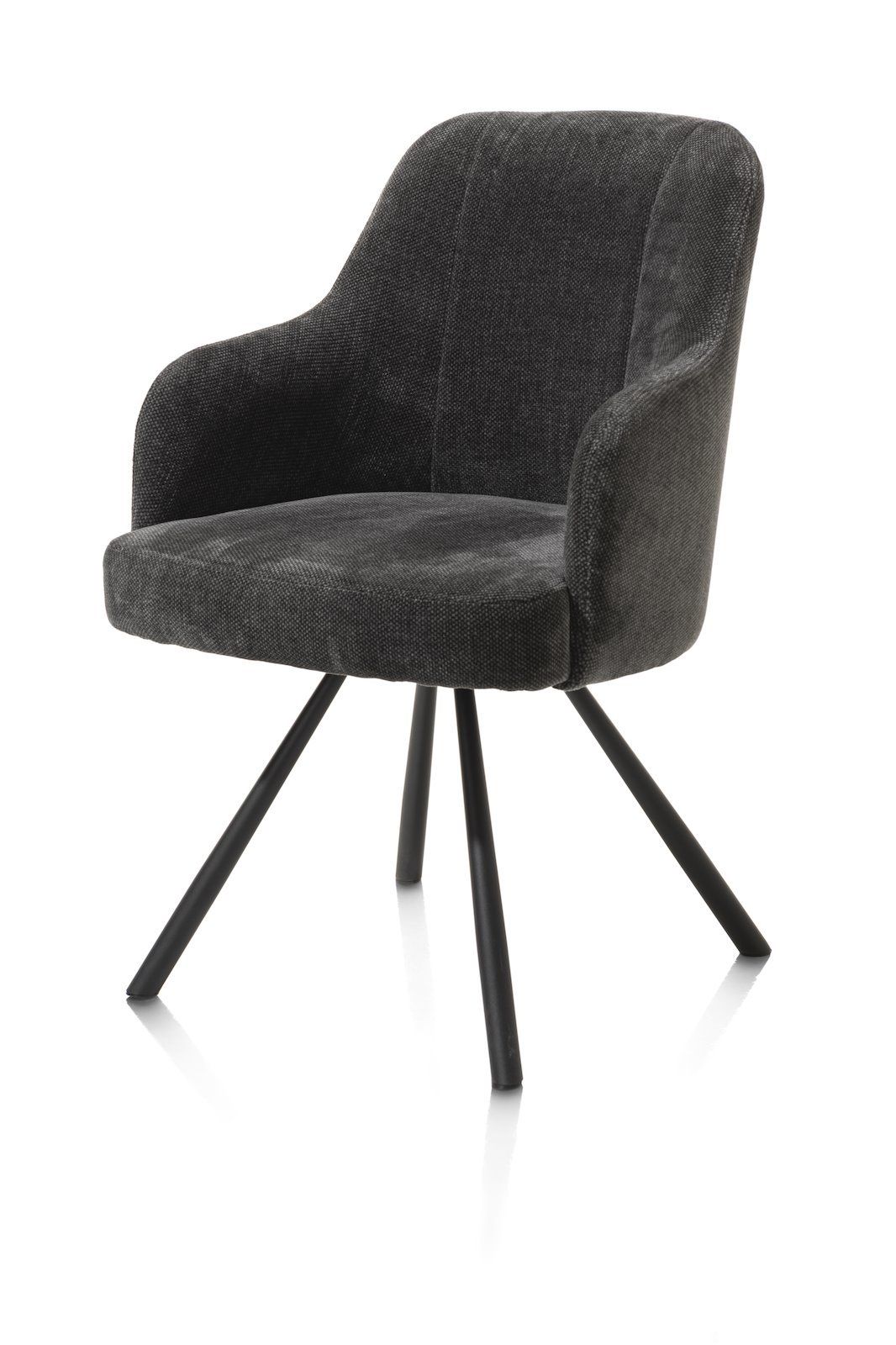 Armstoel livigno/rob draai Eva  48664ANT Antraciet