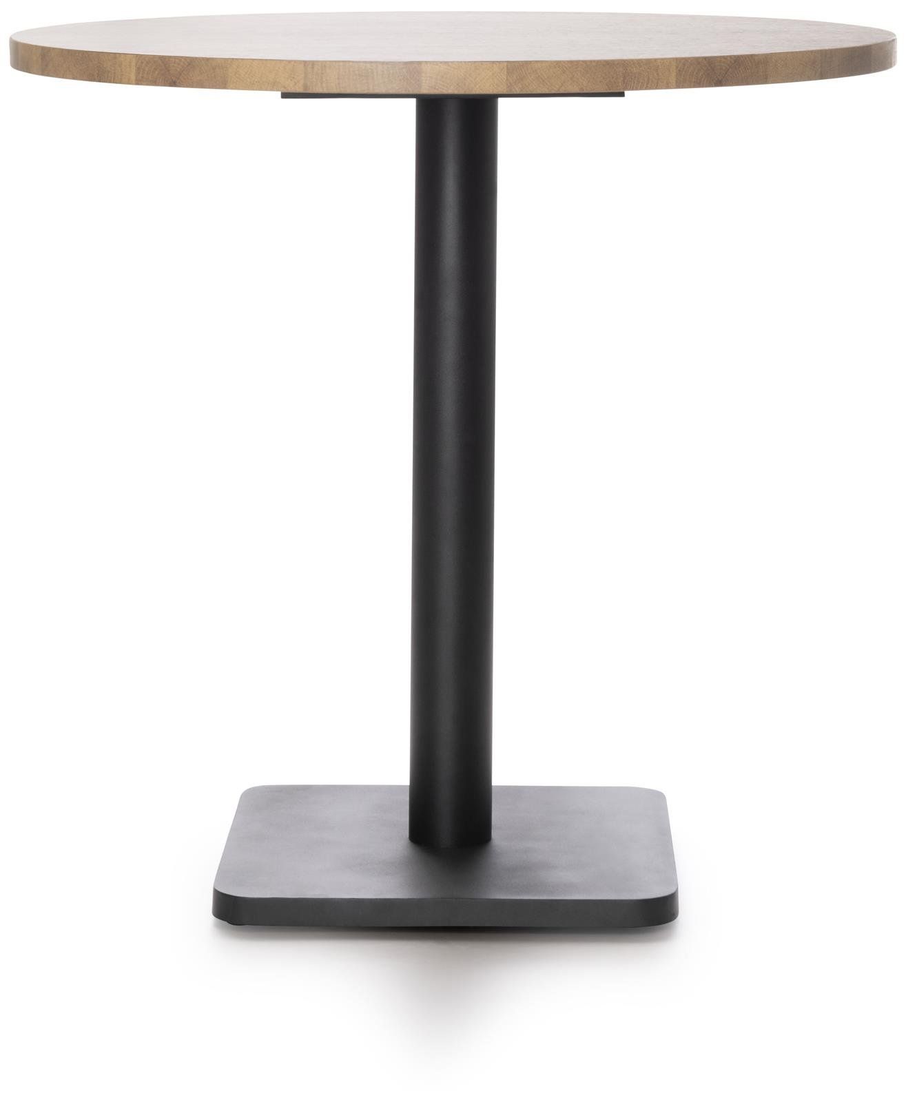 Brest bistrotafel vintage oak d80cm Coco Maison  51303ZWA zwart