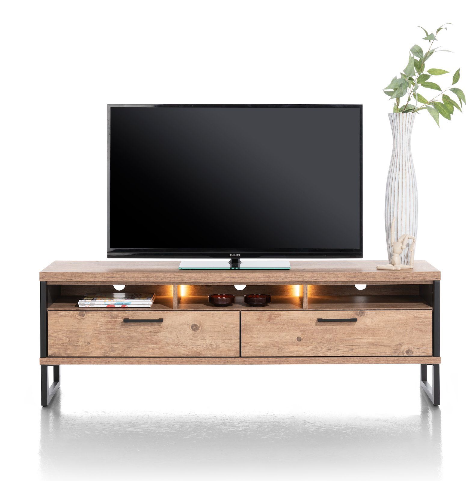 Lowboard 2l+3n led 160 Pantin  46297BRN