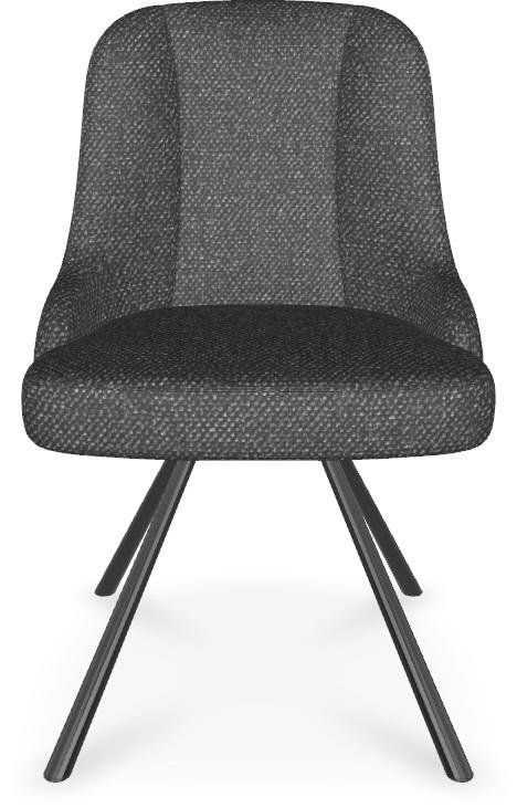 Stoel livigno/rob draaisch Eva  48662ANT Antraciet | 2